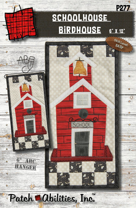 Schoolhouse Birdhouse Downloadable Pattern by Patch Abilities