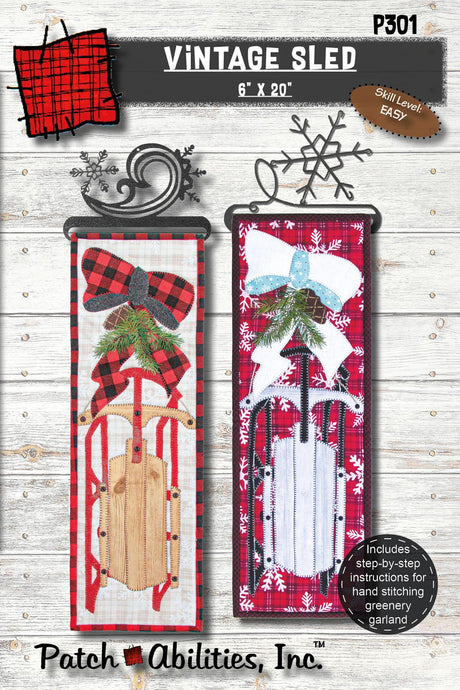 Vintage Sled Downloadable Pattern by Patch Abilities