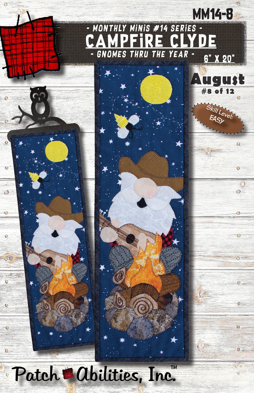 Campfire Clyde - Gnomes Thru the Year Downloadable Pattern by Patch Abilities