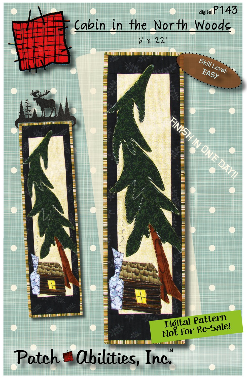 Cabin In The North Woods Downloadable Pattern by Patch Abilities