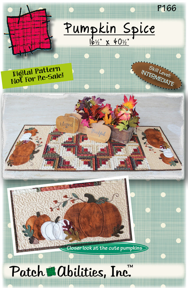 Pumpkin Spice Downloadable Pattern by Patch Abilities