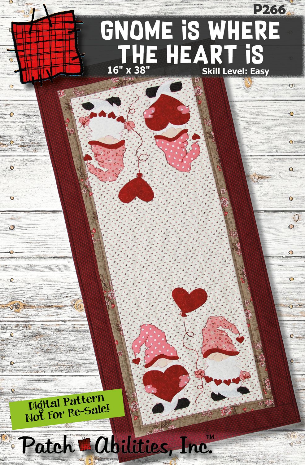 Gnome Is Where The Heart Is Downloadable Pattern by Patch Abilities