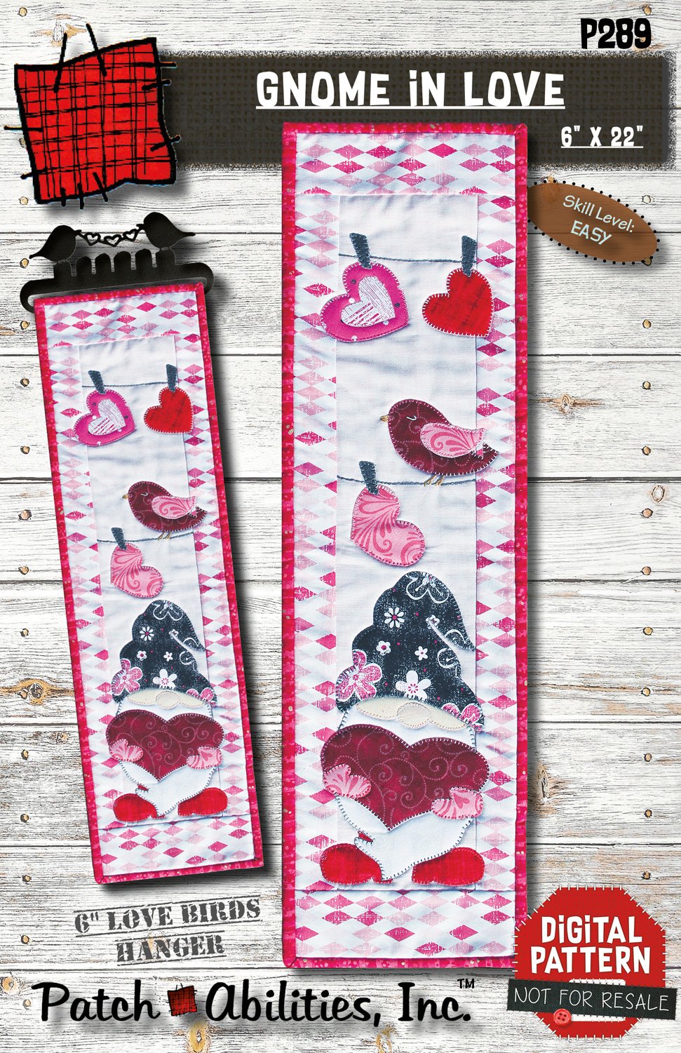 Gnome In Love Downloadable Pattern by Patch Abilities