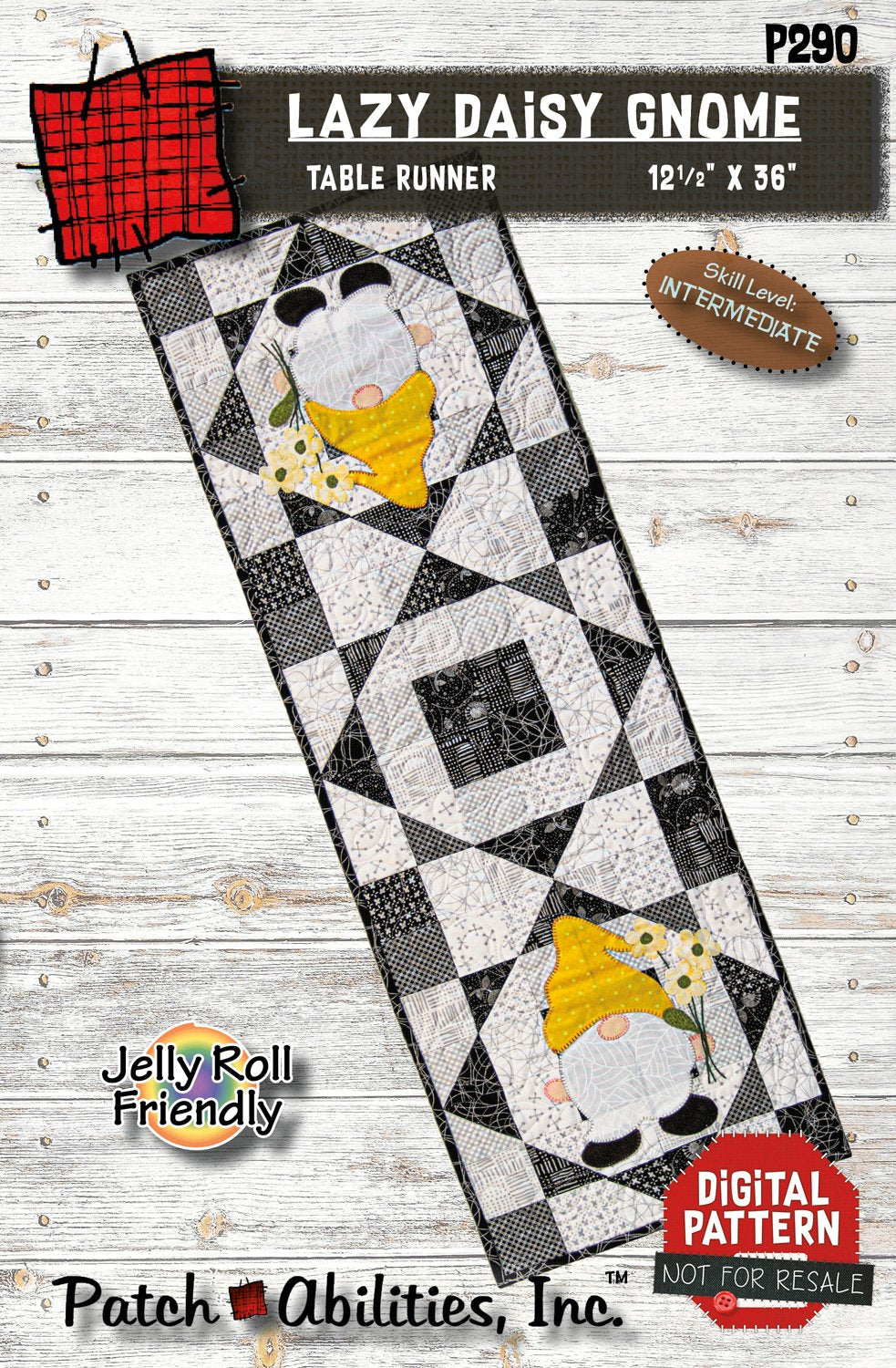 Lazy Daisy Gnome Downloadable Pattern by Patch Abilities