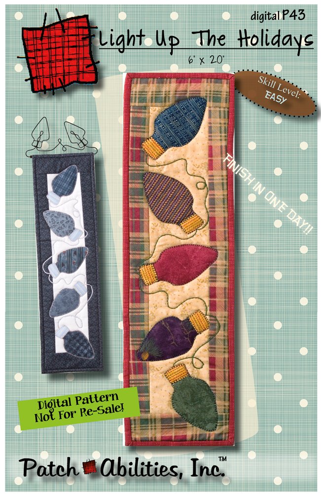 Light Up The Holidays Downloadable Pattern by Patch Abilities