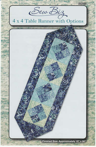 4 x 4 Tablerunner With Options