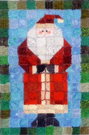 Old Saint Nick Rag Edge Santa