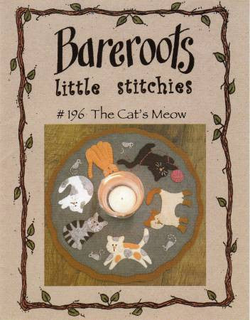Little Stitchies - Cats Meow Candle Mat Pattern