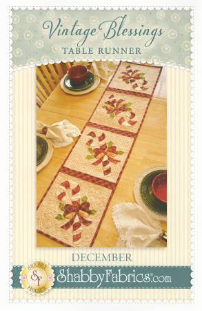 Vintage Blessings Table Runner - December
