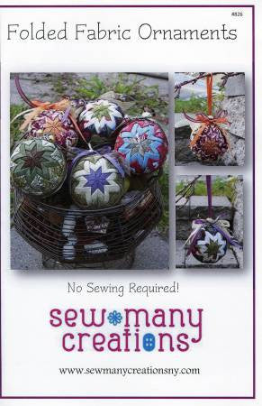 Folded Fabric Ornaments No Sewing Required