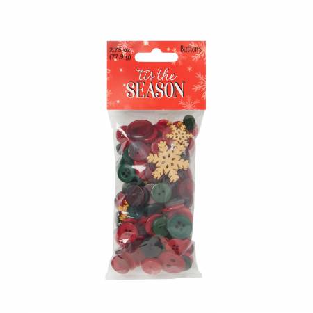 Favorite Findings Gold Snowflake Mix Christmas Buttons