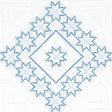 White 18in Quilt Squares XX Stars