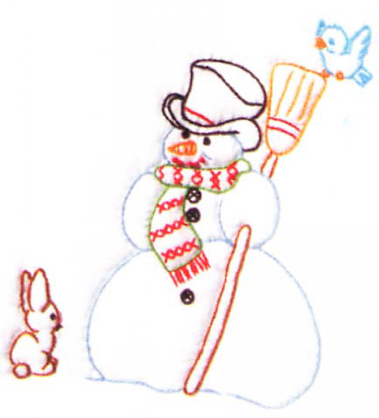 Quilt Block Set Snowman