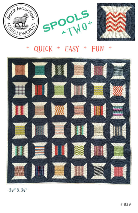 Spools Two Quilt Pattern by Black Mountain Needleworks