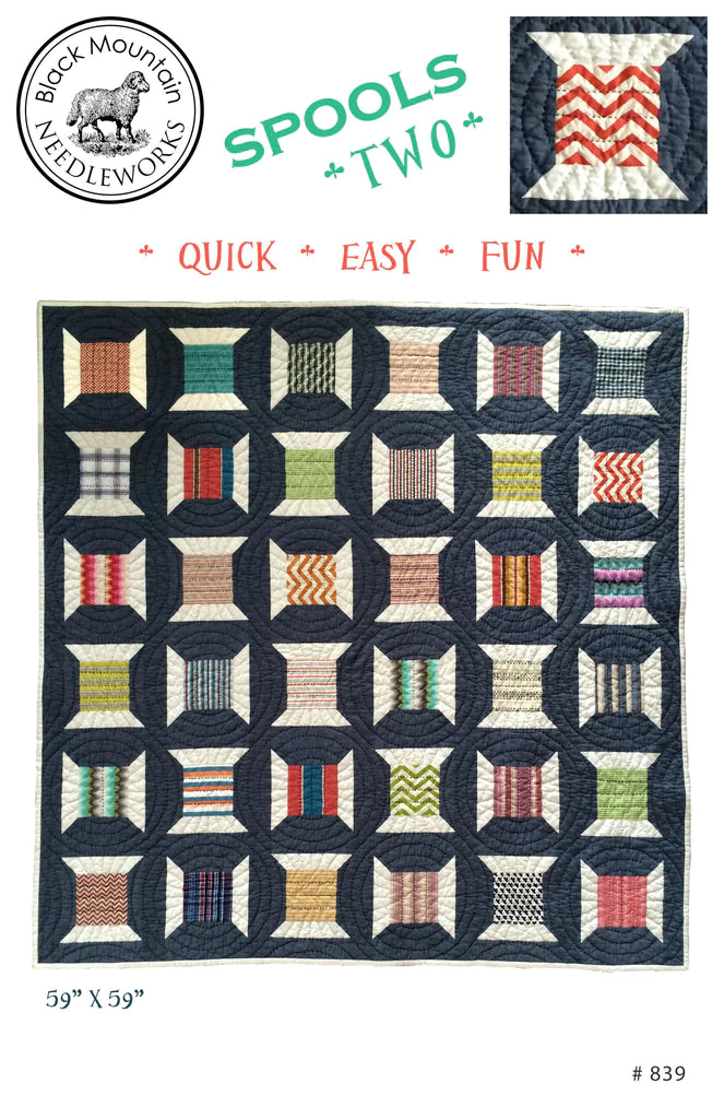 Spools Two Quilt Pattern by Black Mountain Needleworks