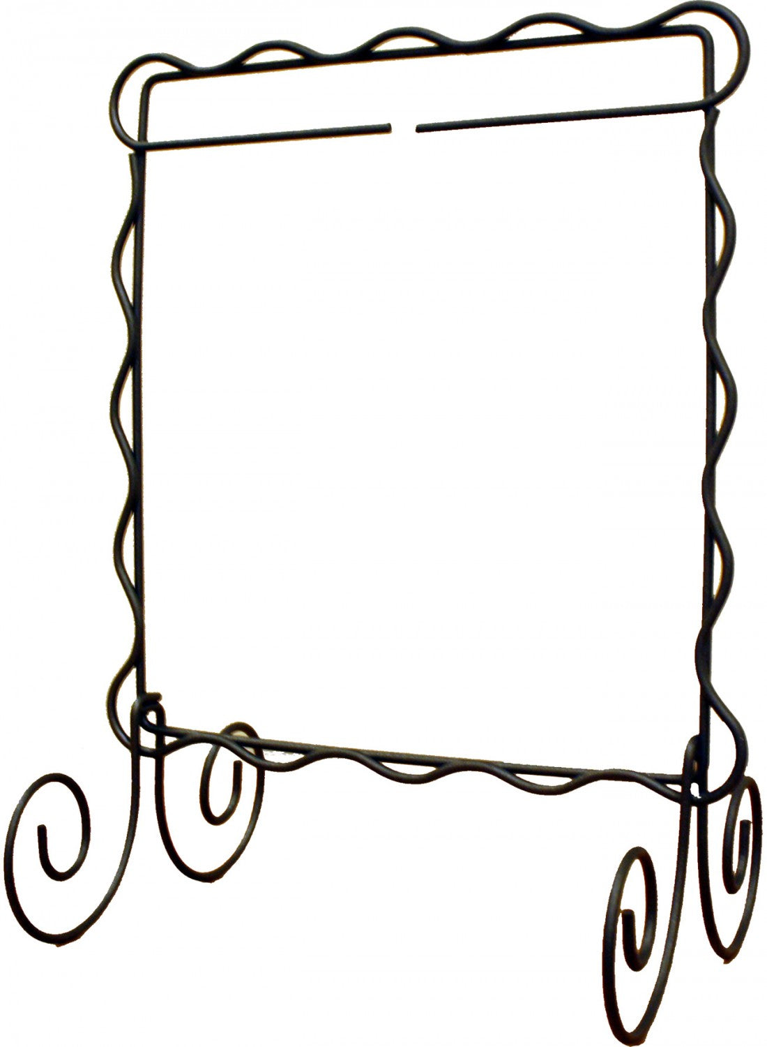 6in x 6in Scalloped Single Stand Charcoal