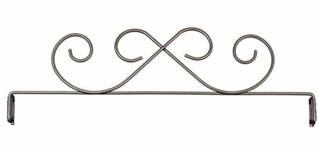 12in Windy Scroll Split Bottom Charcoal