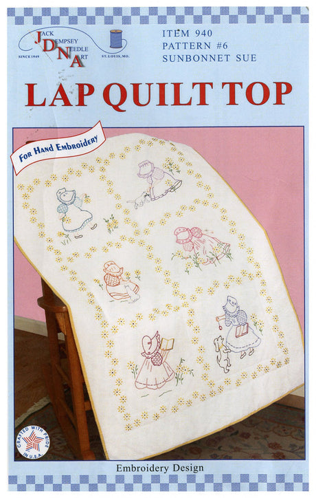 Sunbonnet Sue Lap Quilt Top