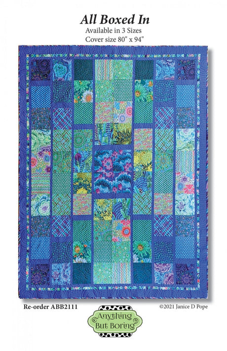 All Boxed In Quilt Pattern by Anything But Boring