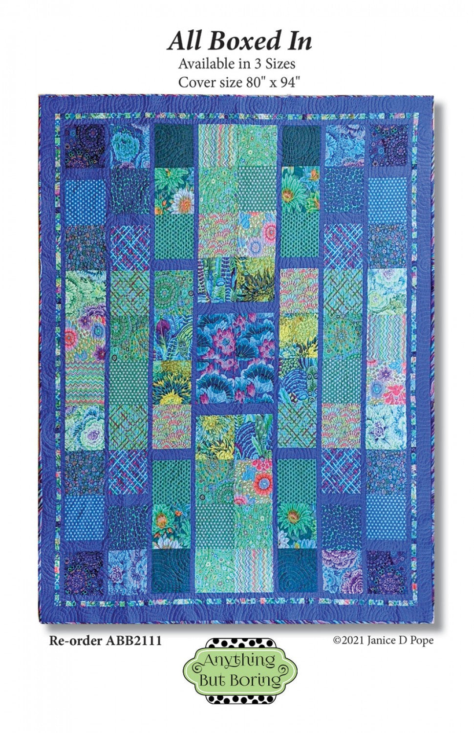 All Boxed In Quilt Pattern by Anything But Boring