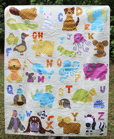 ABC Animals Applique Quilt Pattern