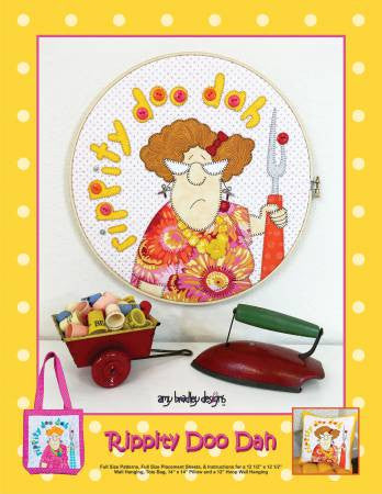 12 1/2� Wall Hanging, Tote Bag, 14� x 14� Pillow and a 12� Hoop Wall Hanging. Technique is fusible applique.