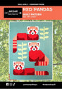 Red Pandas Quilt Pattern by Art East Quilting Co