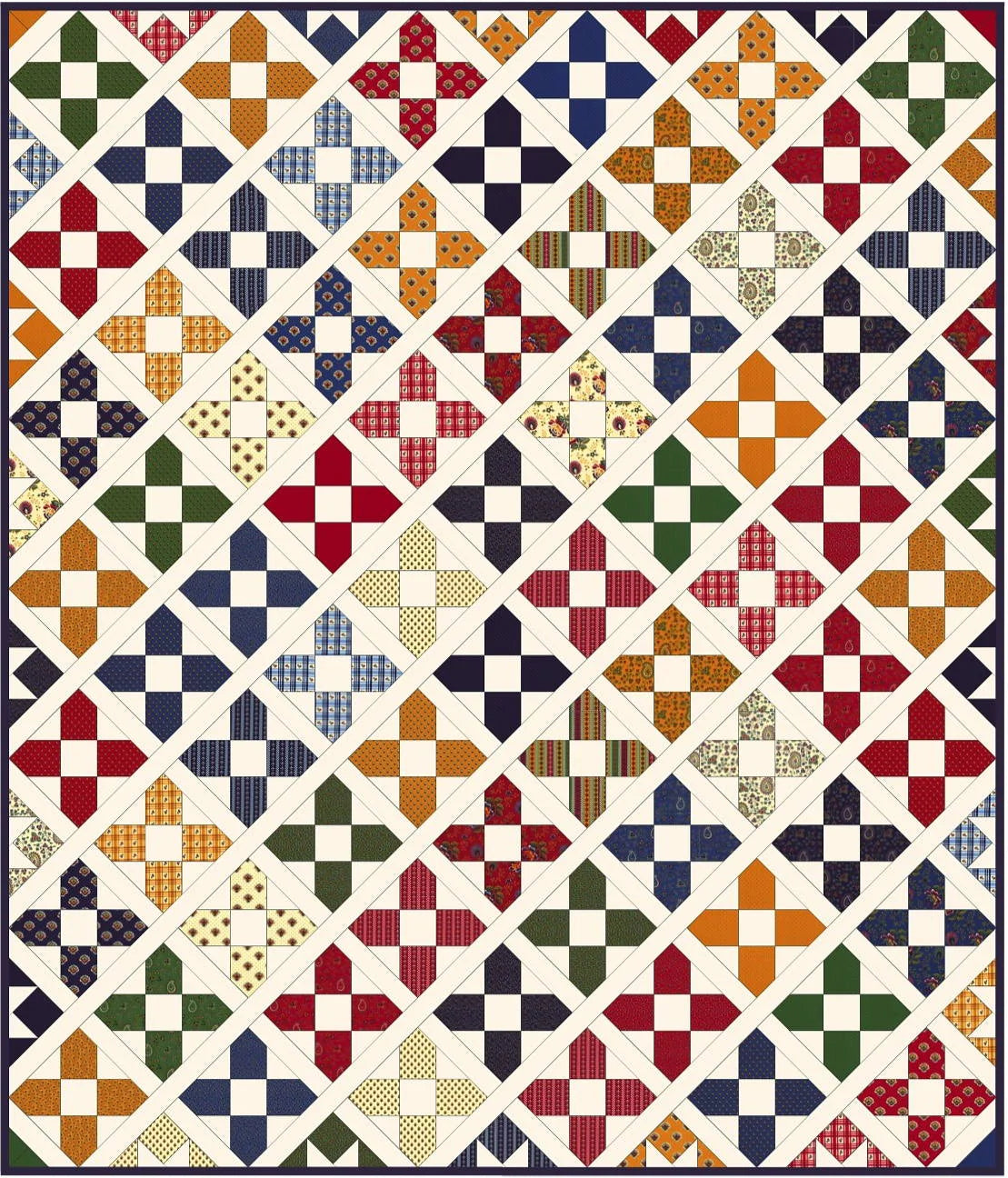 Petal Points Quilt Pattern