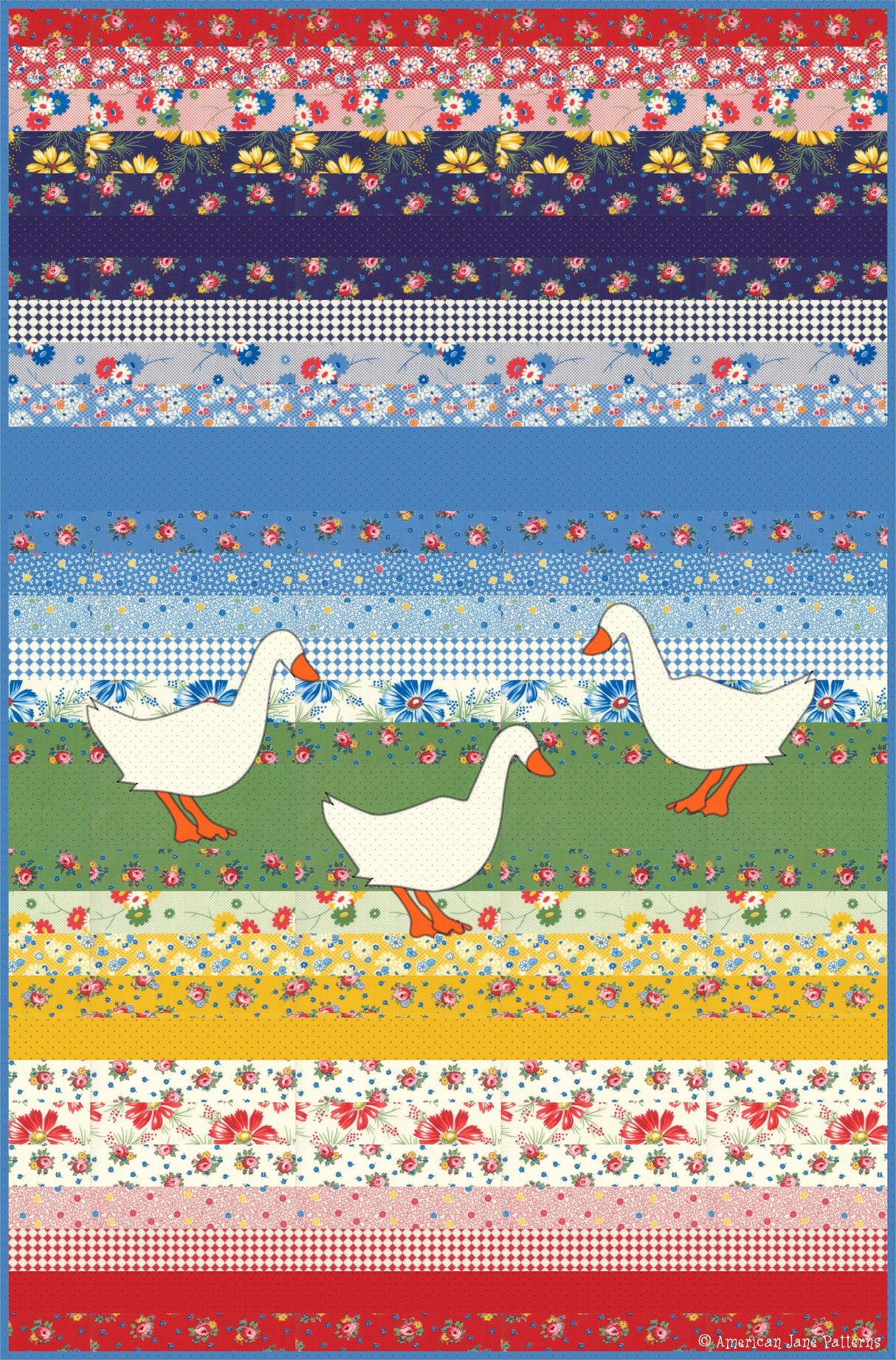 Sweet Harmony Quilt Pattern by American Jane Patterns