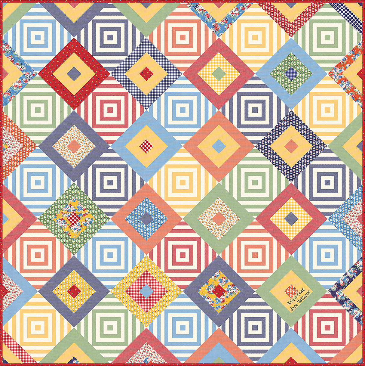 Bird's Eye View Quilt Pattern by American Jane Patterns