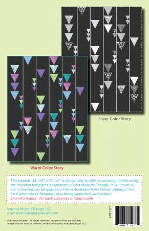 Back of the Flag Day Quilt Pattern by Amanda Murphy Design, LLC