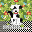 Art Panel 6in B&W Dog