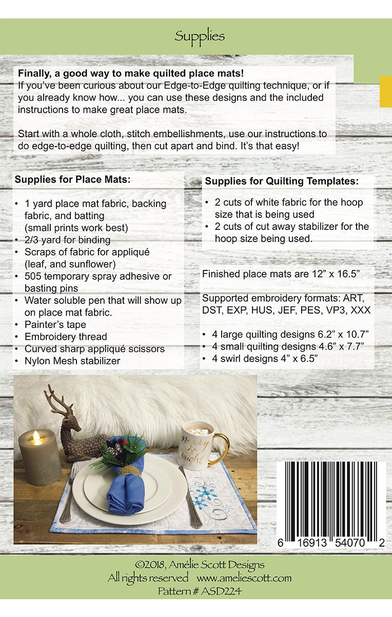 Seasonal Swirl Placemats