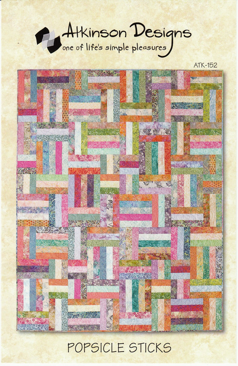 Popsicle Sticks Pattern – Quilting Books Patterns and Notions