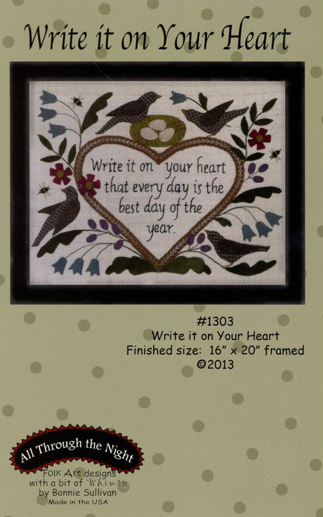 Write It On Your Heart