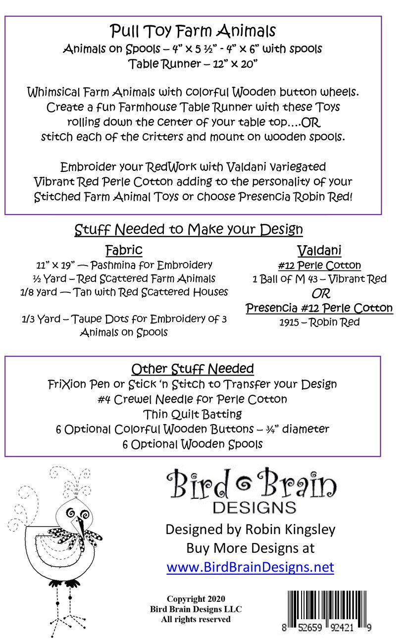 Pull Toy Farm Animals