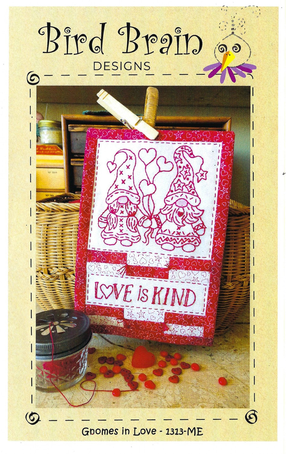 Gnomes in Love Machine Embroidery