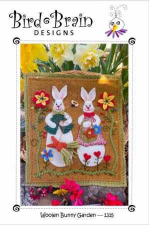 Woolen Bunny Garden Table Topper by Bird Brain Designs