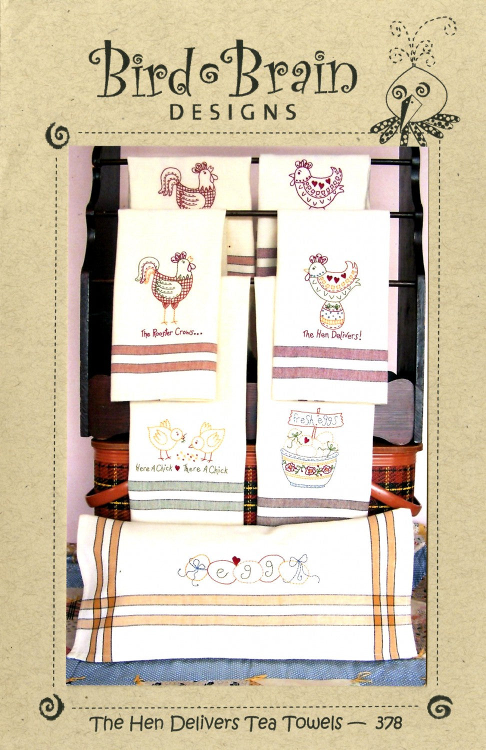 The Hen Delivers Tea Towels