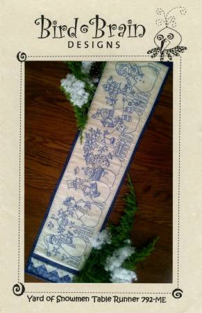 Yard of Snowmen Table Runner