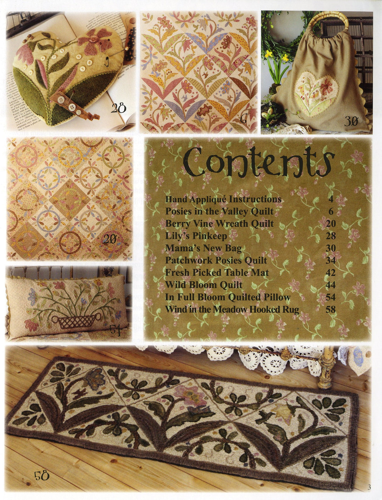 In Full Bloom Quilting Book by Blackbird Designs