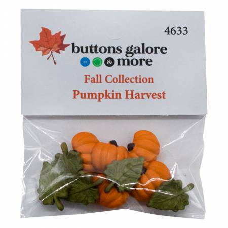 Pumpkin Harvest Buttons by Buttons Galore