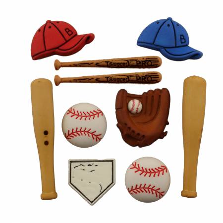 Baseball Buttons by Buttons Galore