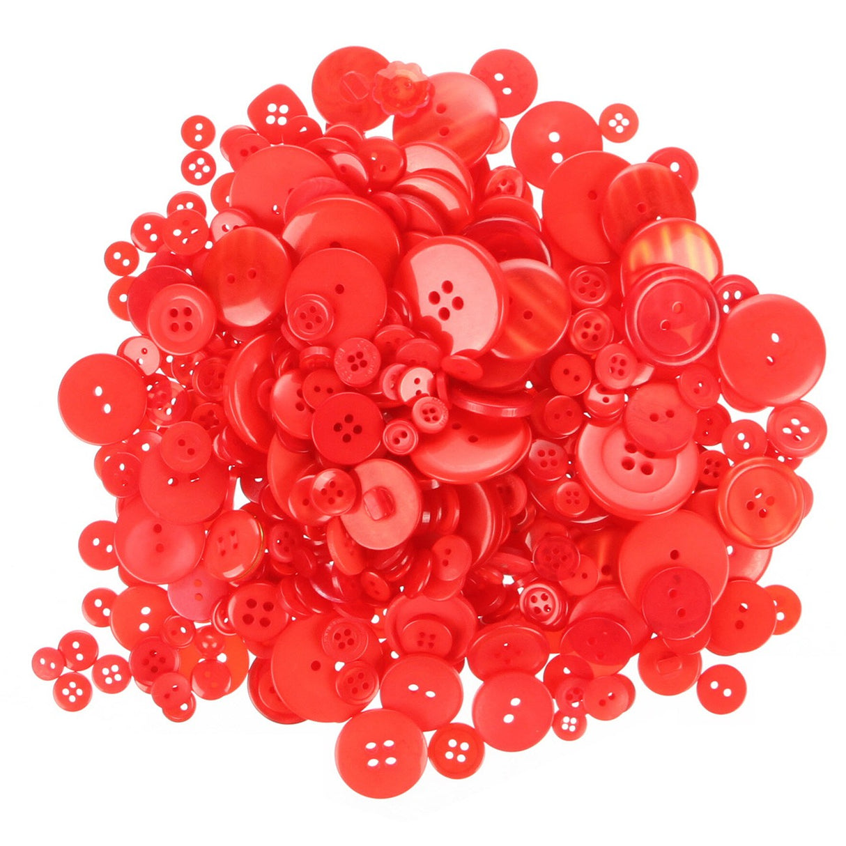 Button Grab Bag Bonanza - Fire Engine Red by Buttons Galore