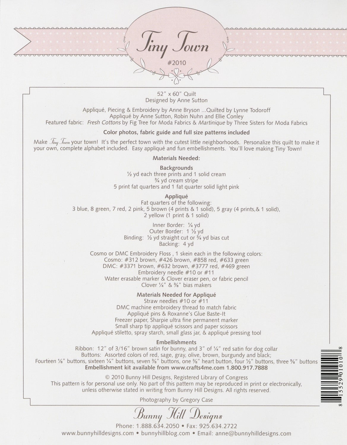 Tiny Town - Block of the Month