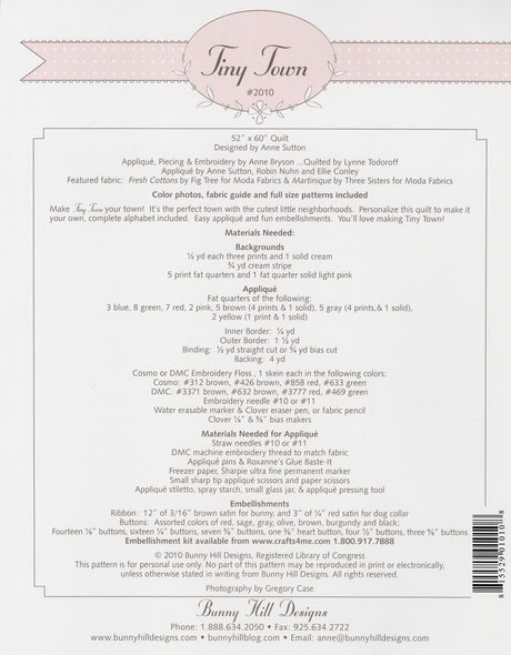 Tiny Town - Block of the Month