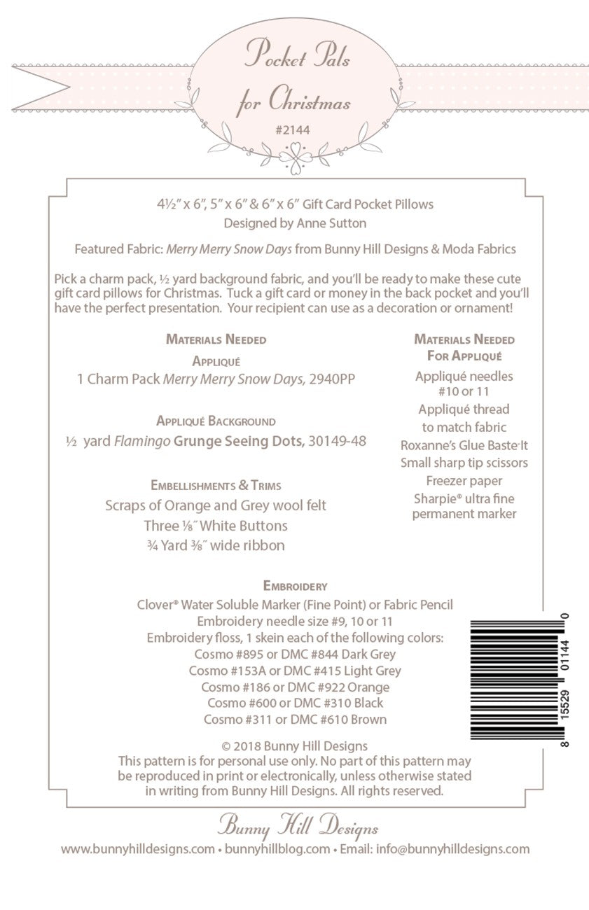 Pocket Pals for Christmas