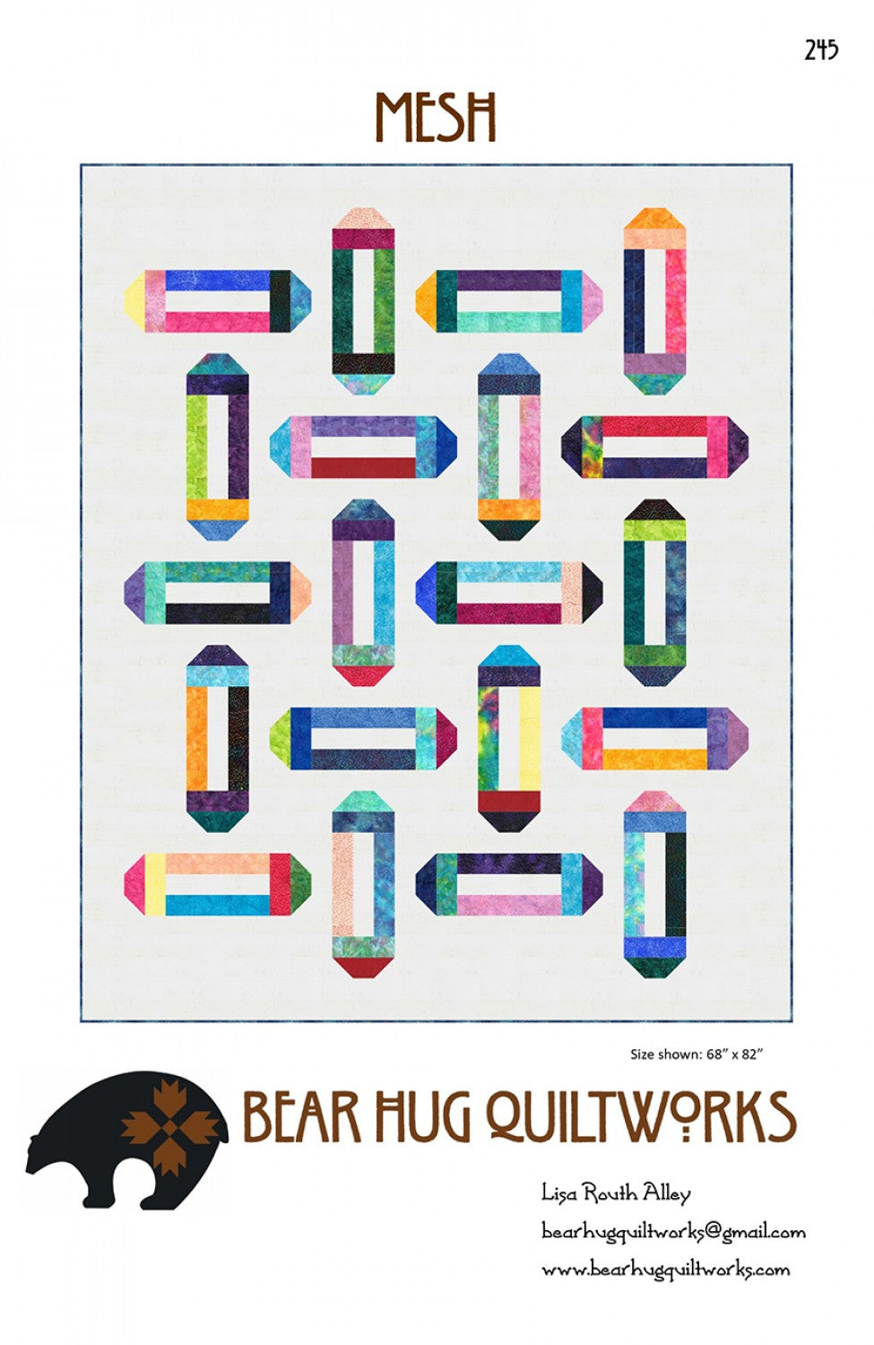 Mesh Quilt Pattern by Bear Hug Quiltworks