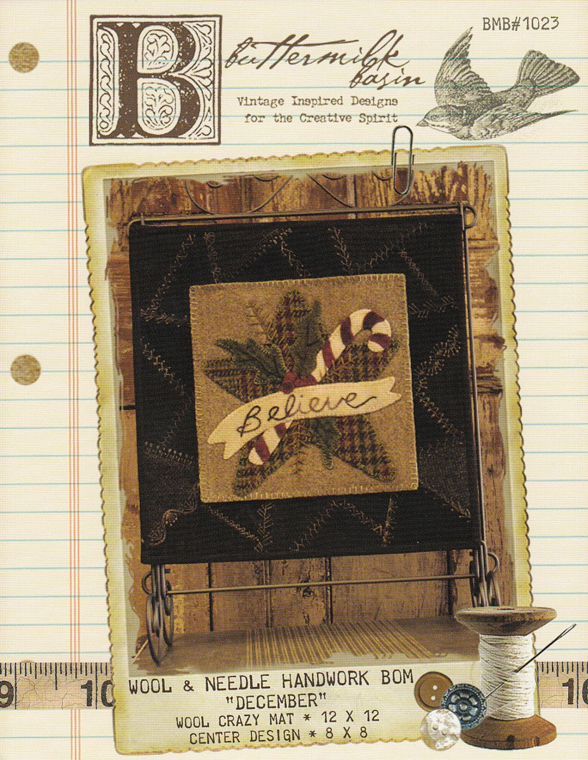 Wool & Needle Block of the Month - December