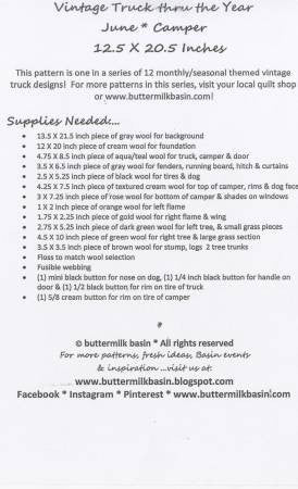 Vintage Truck Thru The Year - June